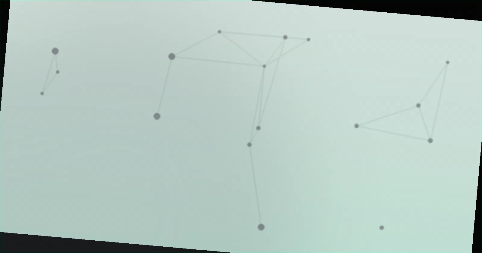 constellation pattern representing scattered claims linking back to one verified point