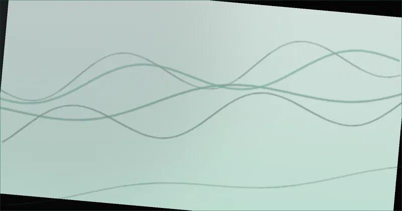 wave pattern representing a verified signal distinct from background noise