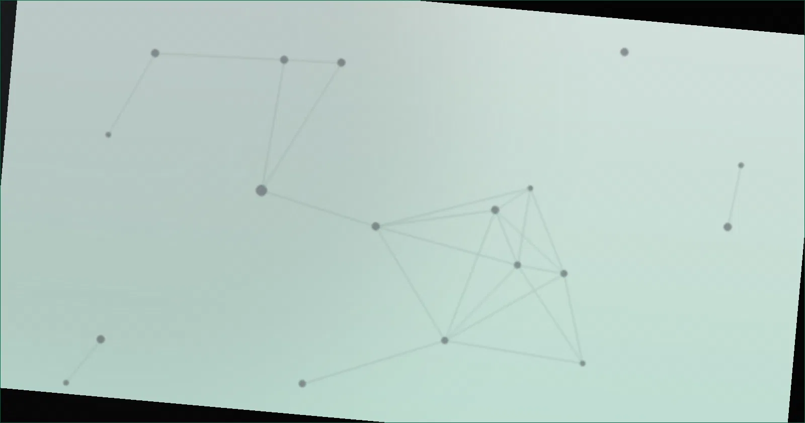 constellation pattern representing scattered claims linking back to one verified point