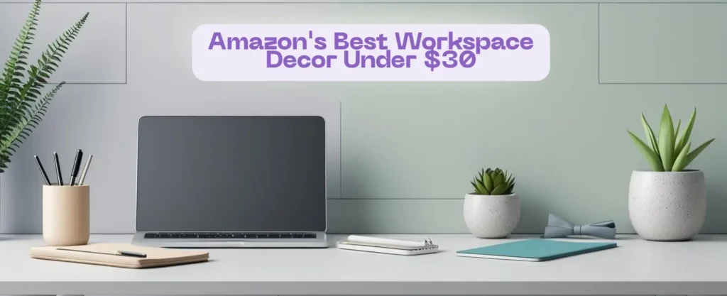 This blog covers Amazon's best workspace decor under $30.