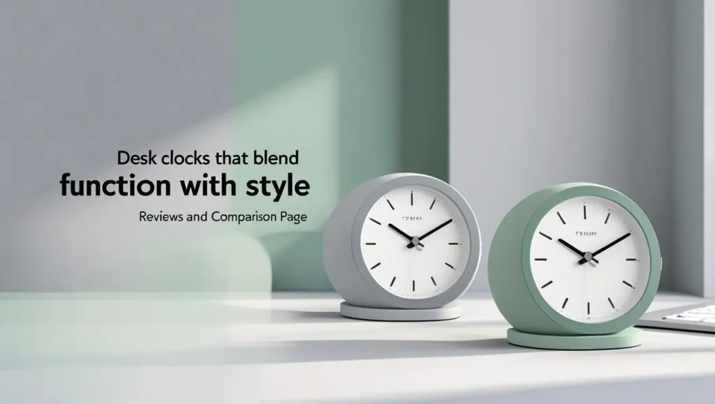 desk clocks that blend function with style.