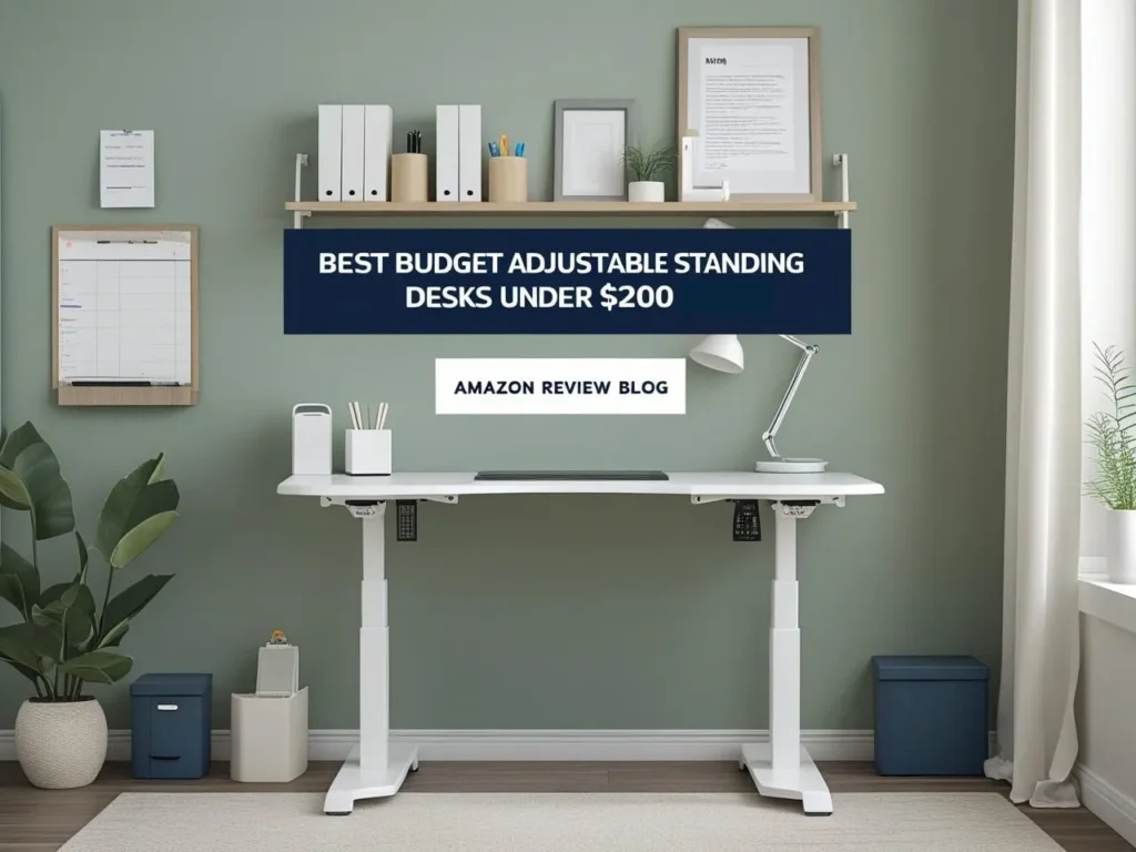 Minimal budget standing desk as cheap adjustable desk