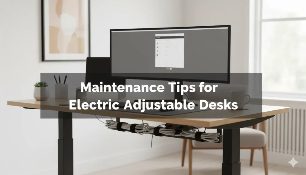 the best Maintenance Tips for Electric Adjustable Desks