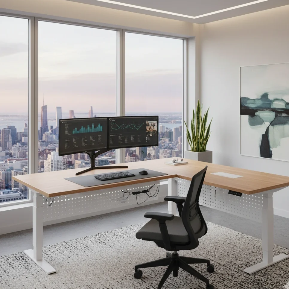 best corner office standing desks